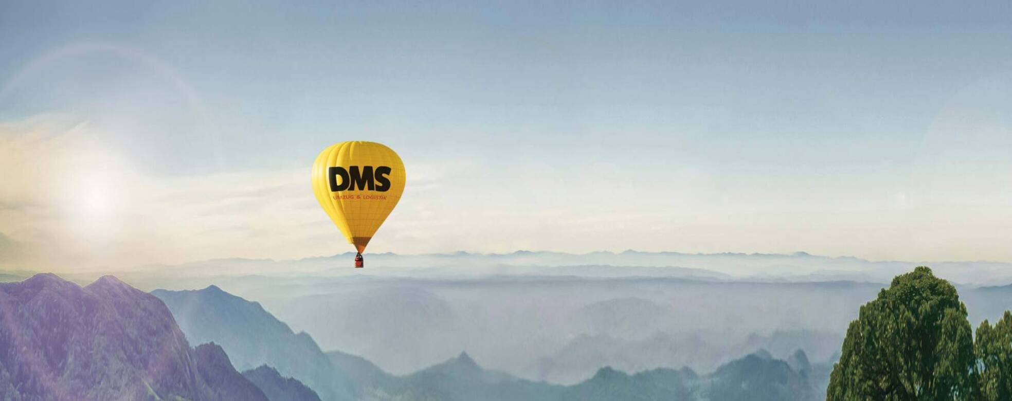 Ballon mit DMS-Logo